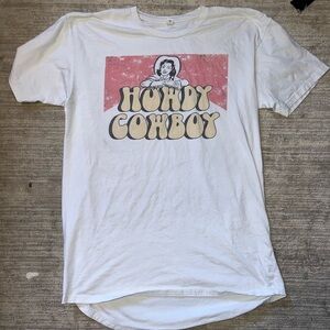 HOWDY cowboy tshirt dress size XL